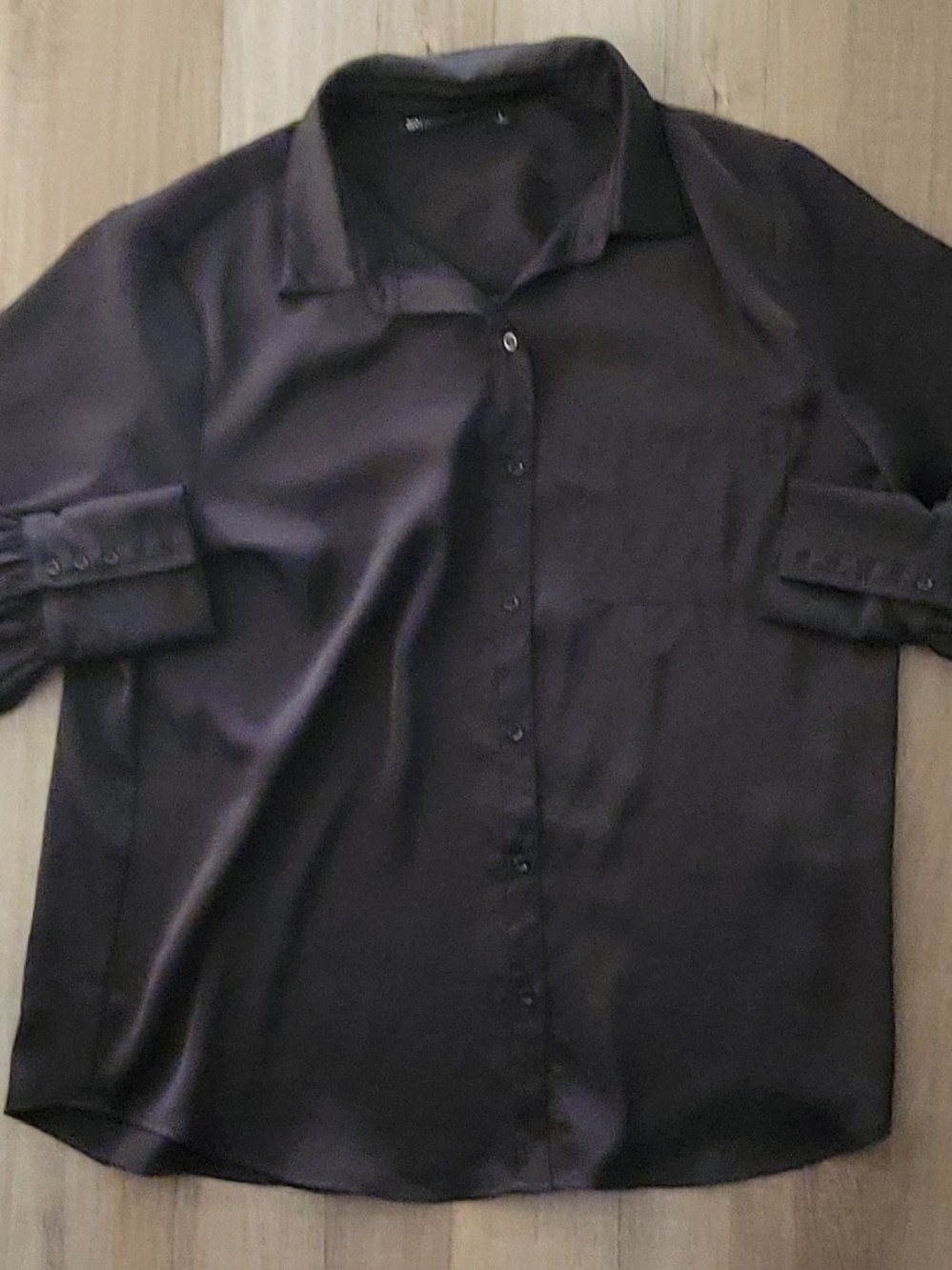 Black Button-Up Shirt - Classic Long Sleeve